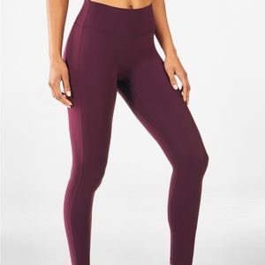 Trinity motion 365 burgundy fabletics high waisted  legging
